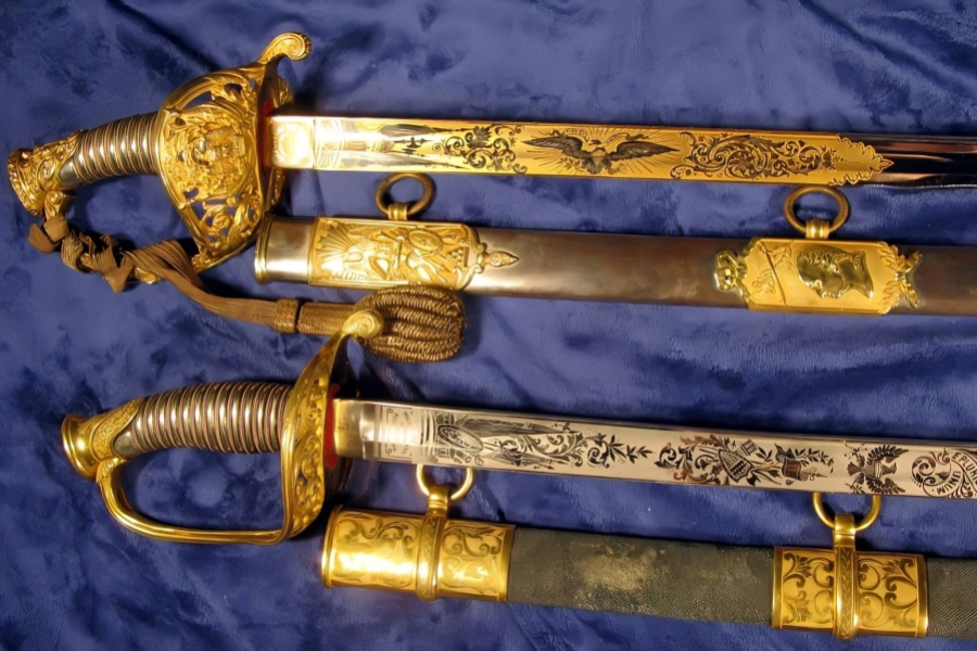 The Hongen Civil War Sword with Bear Face on Handle : A Historical Marvel with a Bear Face Handle